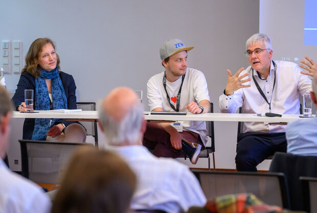 Session II mit Prof. Dr. Amelie Wuppermann (Universität Bayreuth), Prof. Dr. Simon Reif (ZEW), Gerald Pruckner (Johannes Kepler Universität Linz)