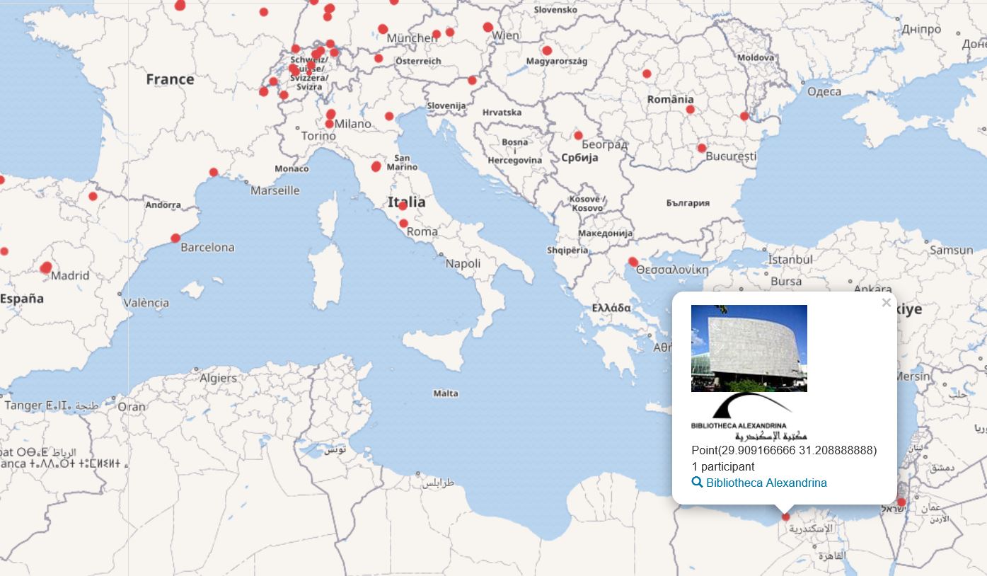 SWIB20 participant map - detail